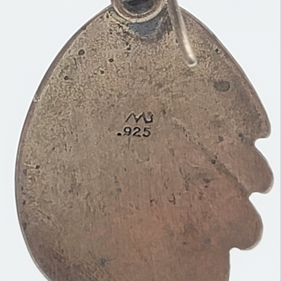 Vintage Sterling & Hematite earrings - Picture 4 of 8